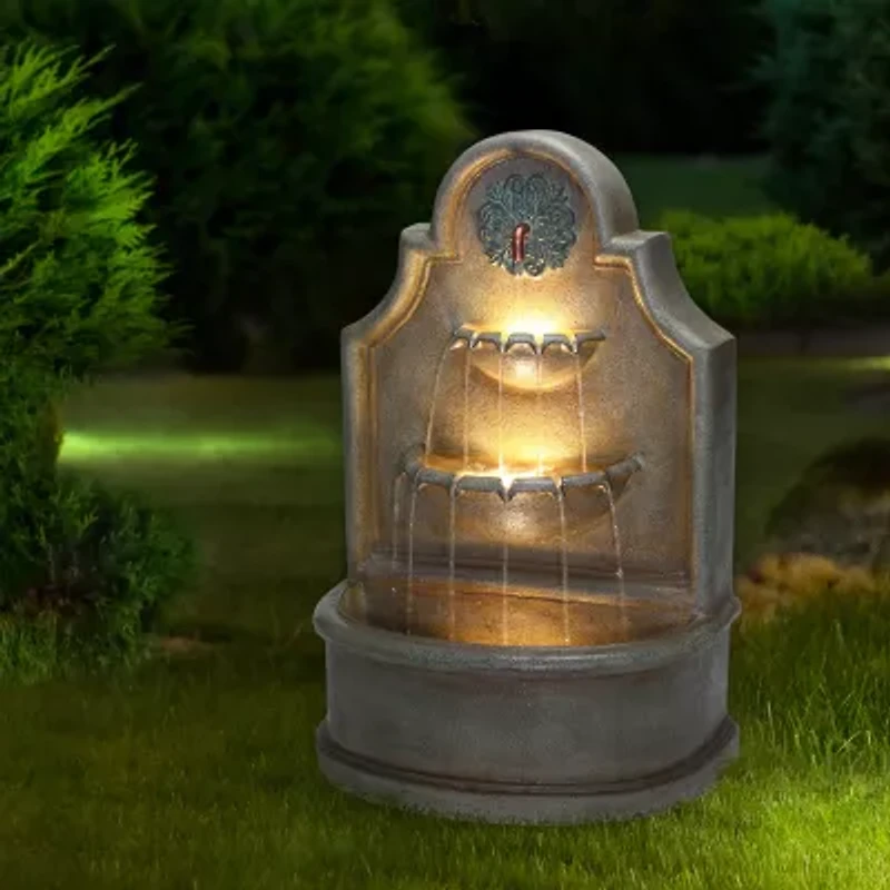 Glitzhome 37.25" 3-Tier Polyresin Outdoor fountain