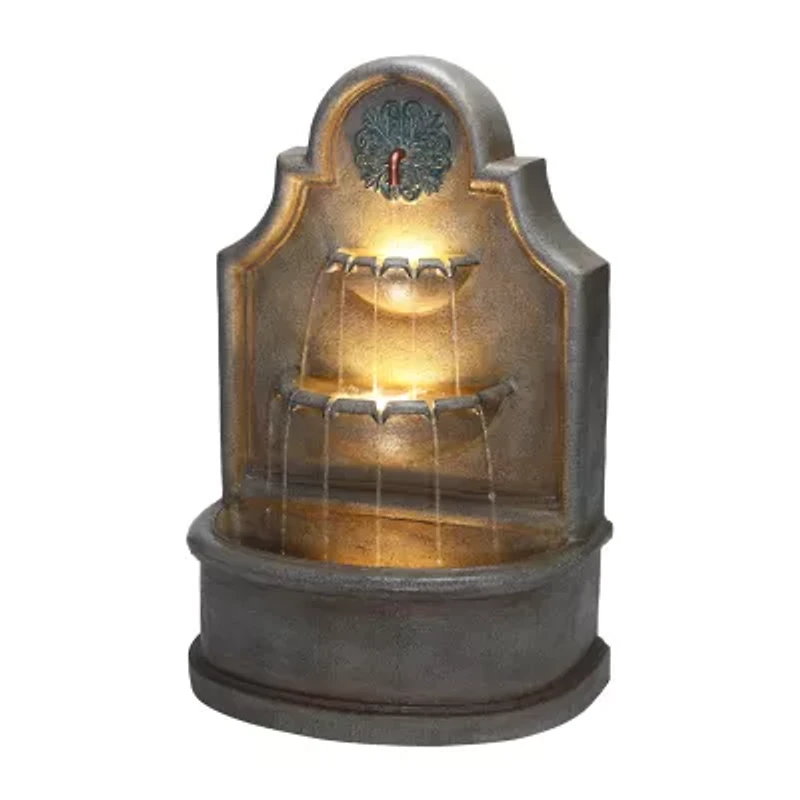 Glitzhome 37.25" 3-Tier Polyresin Outdoor fountain