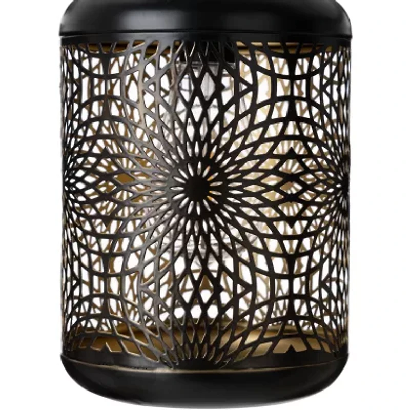 Glitzhome 8.75" Cutout Solar Powered Lantern