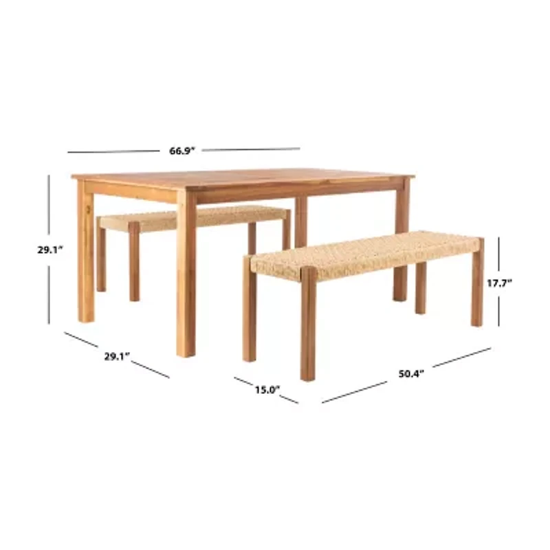 Aquina 3-pc. Rectangular Dining Set