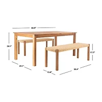 Aquina 3-pc. Rectangular Dining Set