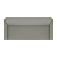 Kingston Mid-Century Modern Sofa Linen with Legs a Natural Finish