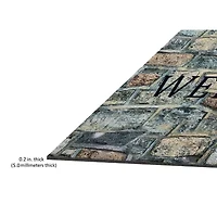 Achim Welcome Stone Rubber 18"X30" Doormat