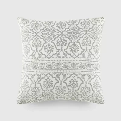 Casual Comfort Antique Floral Cotton Square Throw Pillow