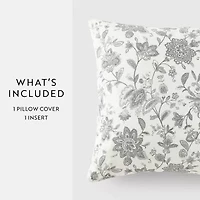 Casual Comfort Jacobean Cotton Square Throw Pillow