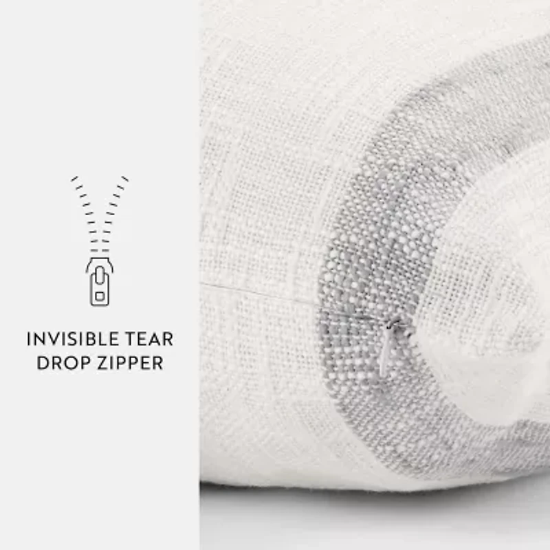 Casual Comfort Awning Stripe Yarn Dyed Square Throw Pillow