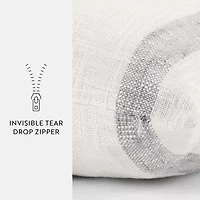 Casual Comfort Awning Stripe Yarn Dyed Square Throw Pillow