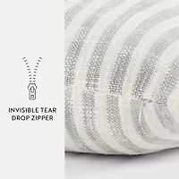 Casual Comfort Bengal Stripe Yarn Dyed Square Throw Pillow