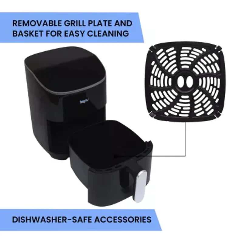 Total Chef Digital Air Fryer, 5 Qt Touch Controls