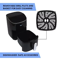 Total Chef Digital Air Fryer, 5 Qt Touch Controls