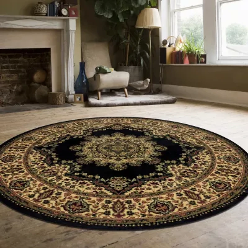 Radici Castello Cora Traditional Medallion 5'X5' Indoor Round Area Rug