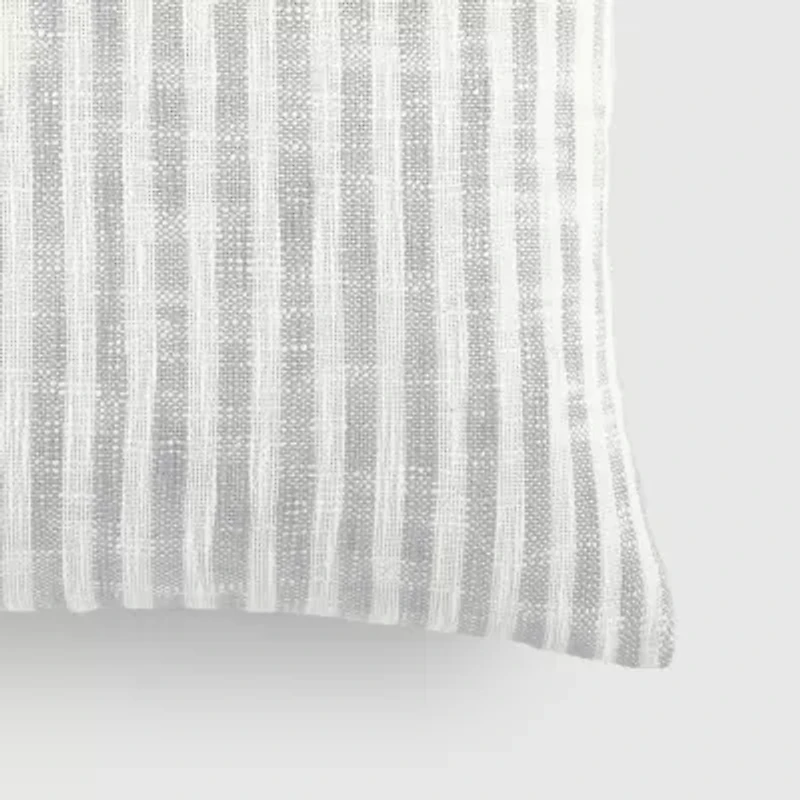 Casual Comfort Bengal Stripe Yarn Dyed Square Throw Pillow
