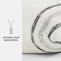 Casual Comfort Framed Stripe Yarn Dyed Square Throw Pillow