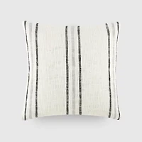 Casual Comfort Framed Stripe Yarn Dyed Square Throw Pillow