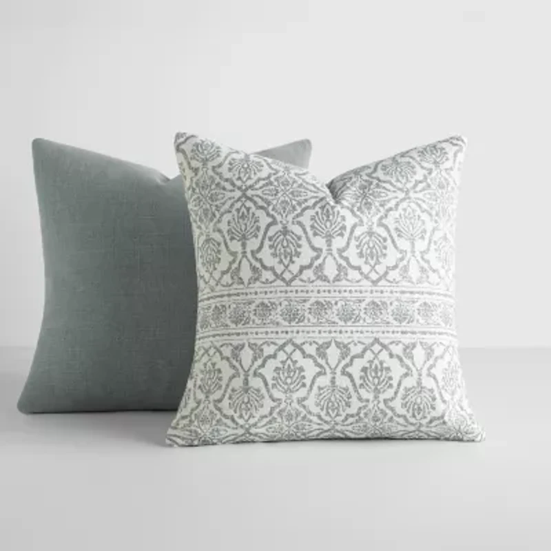 Casual Comfort Antique Floral 2pk 2-pc. Square Throw Pillow