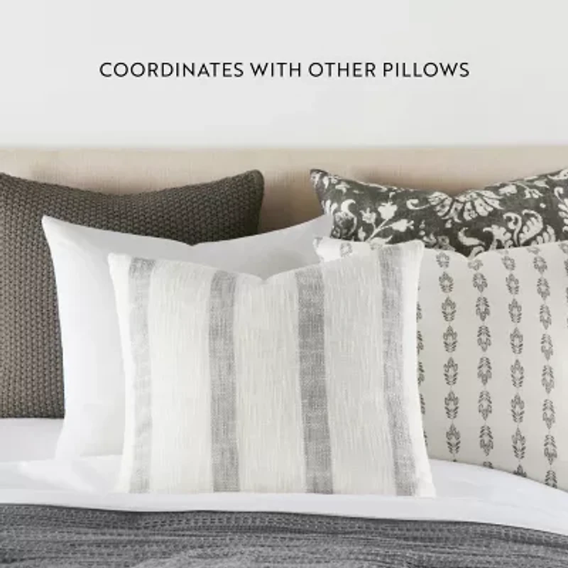 Casual Comfort Distressed Floral 2pk 2-pc. Square Throw Pillow
