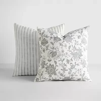 Casual Comfort Bengal Stripe Jacobean 2-pc. Square Throw Pillow