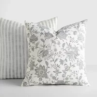 Casual Comfort Bengal Stripe Jacobean 2pk 2-pc. Square Throw Pillow
