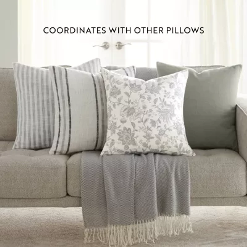 Casual Comfort Bengal Framed Stripe 2pk 2-pc. Square Throw Pillow