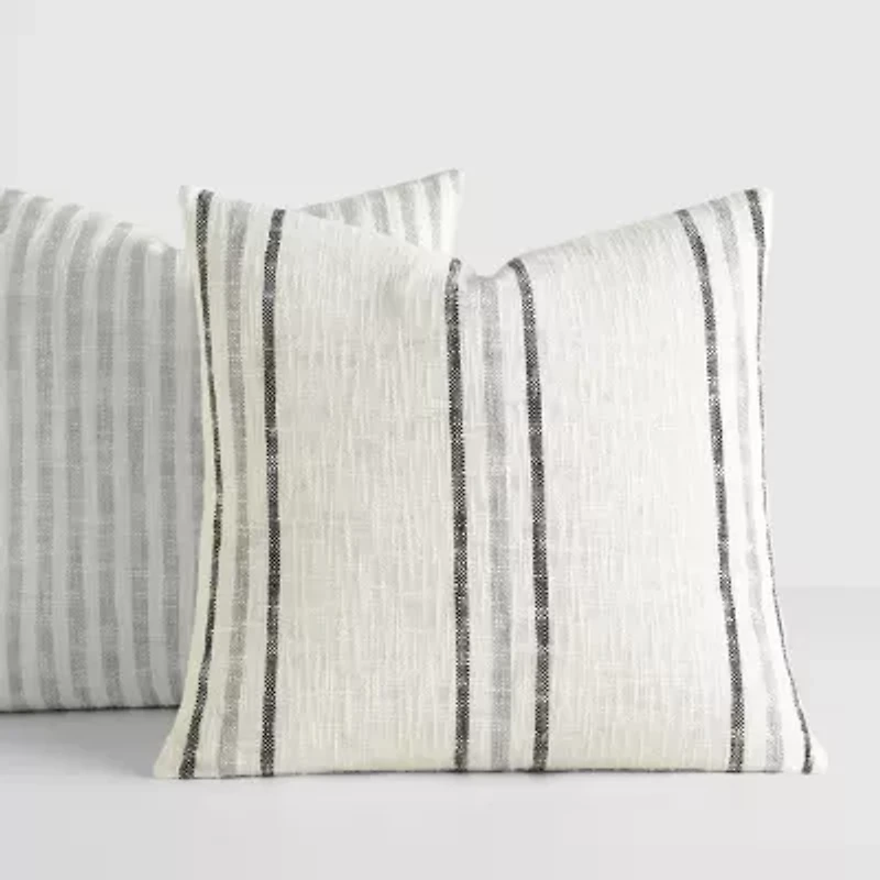 Casual Comfort Bengal Framed Stripe 2pk 2-pc. Square Throw Pillow