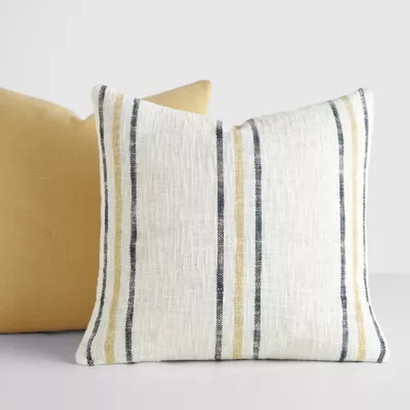 Casual Comfort Yarn Dyed Framed 2pk 2-pc. Square Throw Pillow