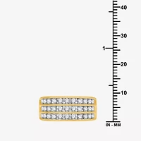 Womens 1 CT. T.W. Natural White Diamond 10K Gold Anniversary Band