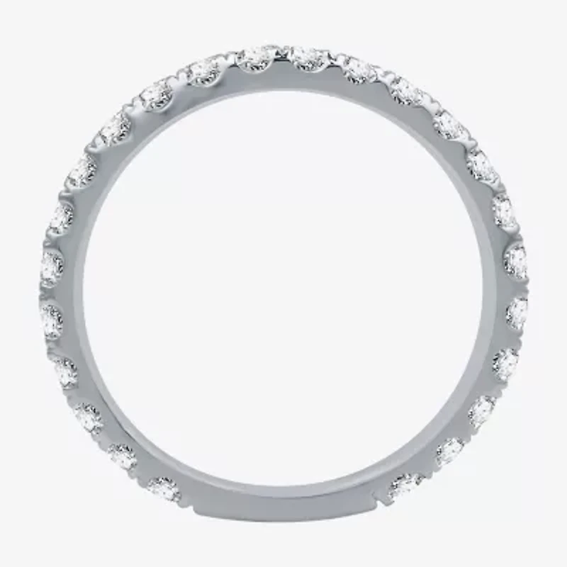 H-I / I1) Womens CT. T.W. Lab Grown White Diamond 10K Gold Wedding Band