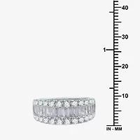 (H-I / I1) Womens 2 CT. T.W. Lab Grown White Diamond 10K Gold Anniversary Wedding Band