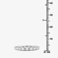 (G / Si1-Si2) Womens 1 1/2 CT. T.W. Lab Grown White Diamond 10K Gold Wedding Band