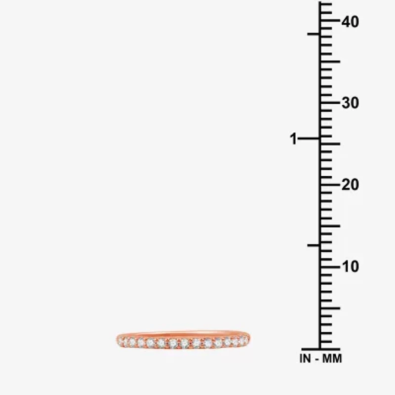 1/4 CT. T.W. Lab Grown White Diamond 10K Gold Wedding Band