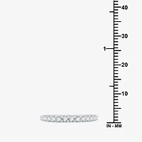 Classic Collection Womens 2MM 1/2 CT. T.W. Natural White Diamond 10K Gold Wedding Band