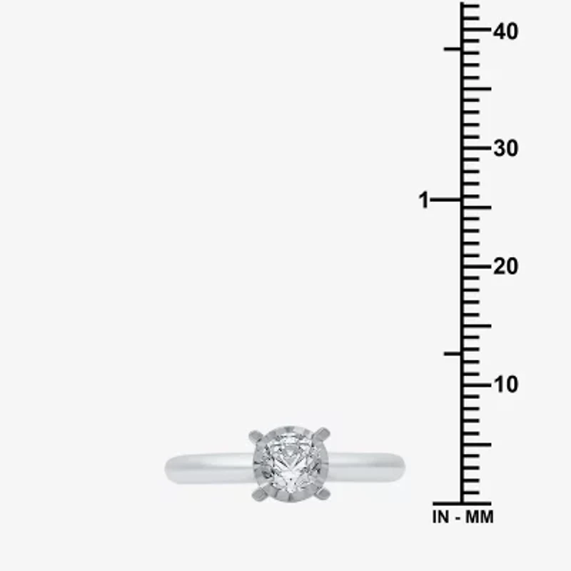 1 CT. T.W. Natural Diamond Round Solitaire Bridal Set 10K Gold