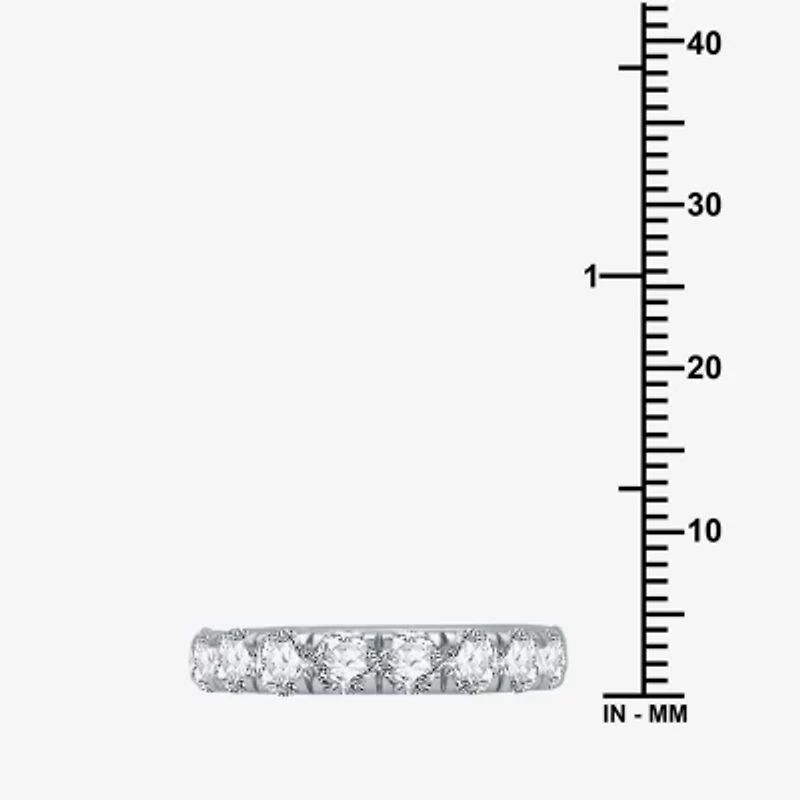 (H-I / I1) Womens 3 CT. T.W. Lab Grown White Diamond 10K Gold Wedding Band