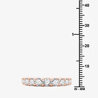 (G / Si1-Si2) Womens 2 CT. T.W. Lab Grown White Diamond 10K Gold Wedding Band