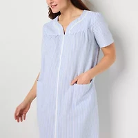 Adonna Womens Short Sleeve Knee Length Robe
