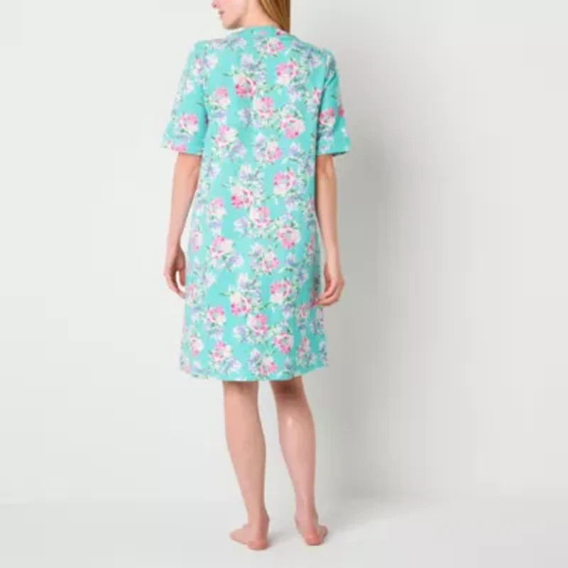 Adonna Womens Short Sleeve Long Length Robe