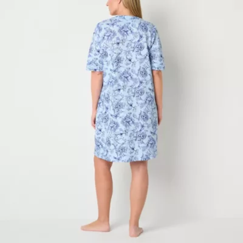 Adonna Womens Short Sleeve Long Length Robe