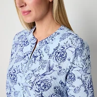 Adonna Womens Short Sleeve Long Length Robe