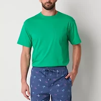 St. John's Bay Mens Crew Neck Short Sleeve Pajama Top