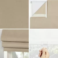 Sun Zero Morin Cordless 100% Blackout Roman Shade