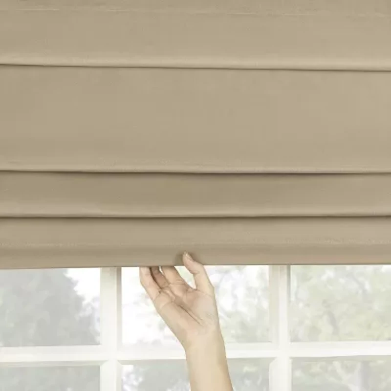 Sun Zero Morin Cordless 100% Blackout Roman Shade