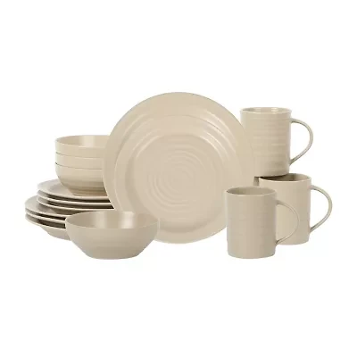 Stone + Lain Orbit -pc. Stoneware Dinnerware Set