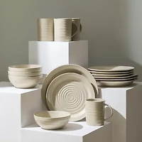 Stone + Lain Orbit -pc. Stoneware Dinnerware Set