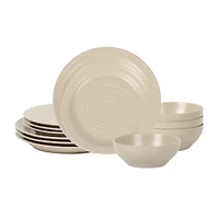 Stone + Lain Orbit 4-pc. Stoneware Dinnerware Set