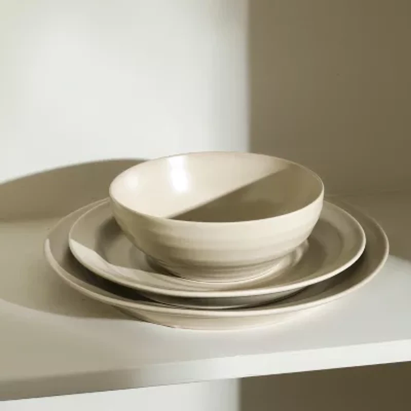 Stone + Lain Orbit 4-pc. Stoneware Dinnerware Set