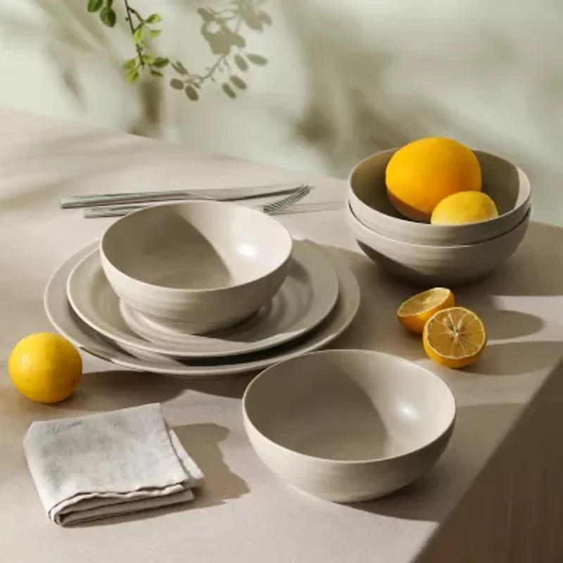 Stone + Lain Orbit 4-pc. Stoneware Dinnerware Set