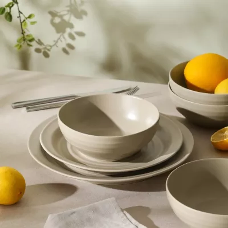 Stone + Lain Orbit 4-pc. Stoneware Dinnerware Set