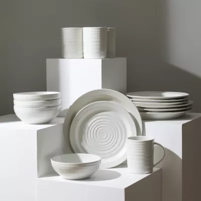 Stone + Lain Orbit 4-pc. Stoneware Dinnerware Set