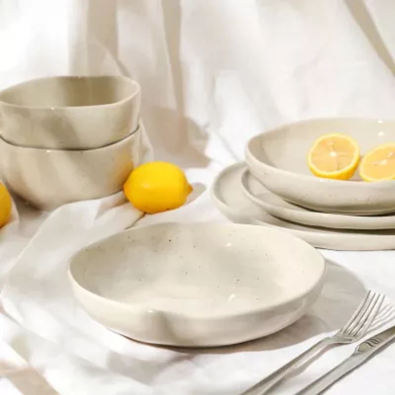 Stone + Lain Mirella 4-pc. Stoneware Pasta Bowl