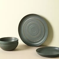 Stone + Lain Elio 4-pc. Stoneware Dinner Plate